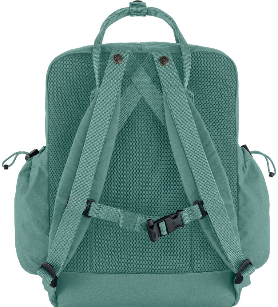 Rucksacks Fjallraven Day Packs | Fjallraven Kanken Outlong Backpack - Frost Green