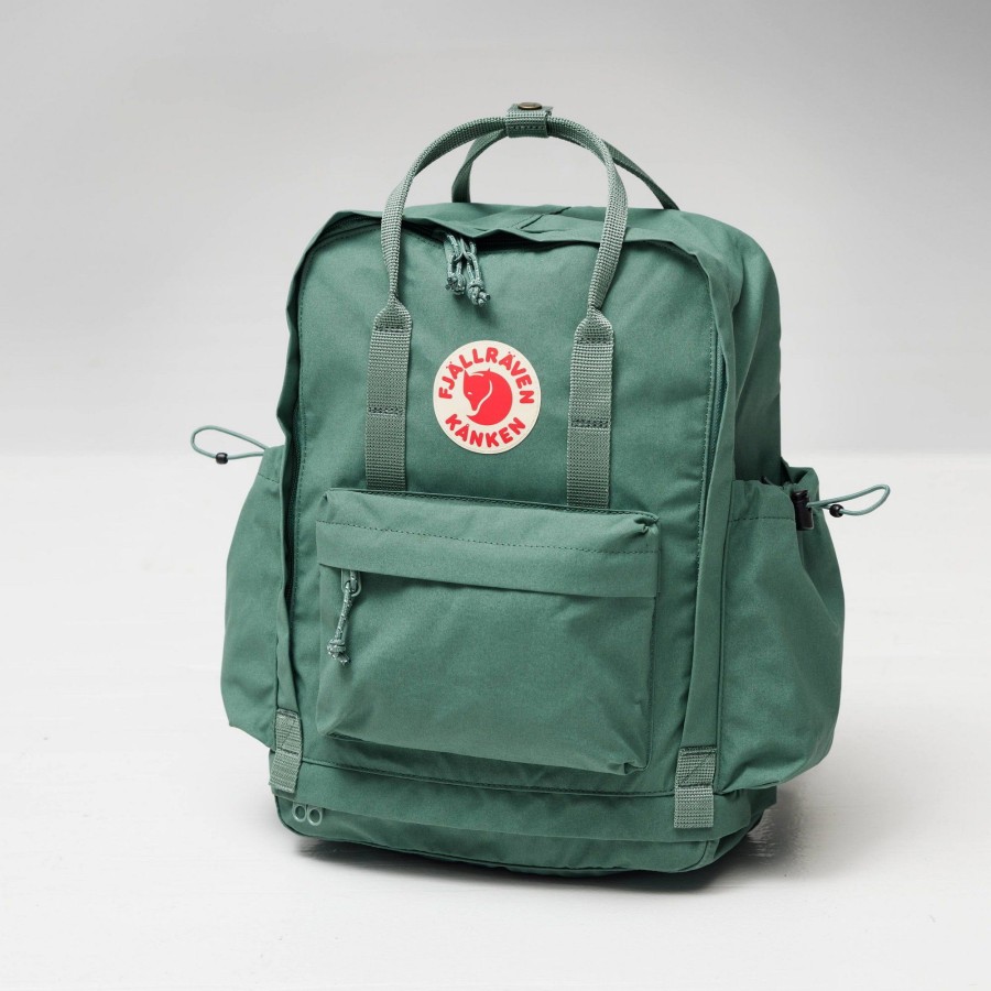 Rucksacks Fjallraven Day Packs | Fjallraven Kanken Outlong Backpack - Frost Green