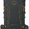 Rucksacks Osprey Fast & Light Rucksacks And Vests | Osprey Mens Talon Velocity 20 Rucksack - Dark Charcoal-Tumbleweed Yellow Grey