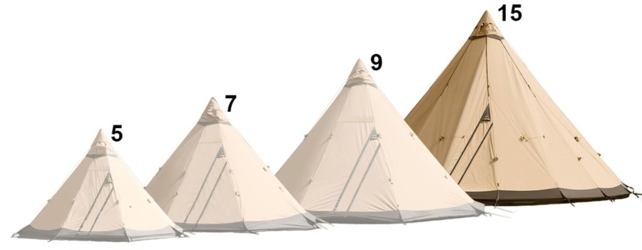 Camping Tentipi Tipi'S & Bell Tents | Tentipi Safir 15 Cp Brown