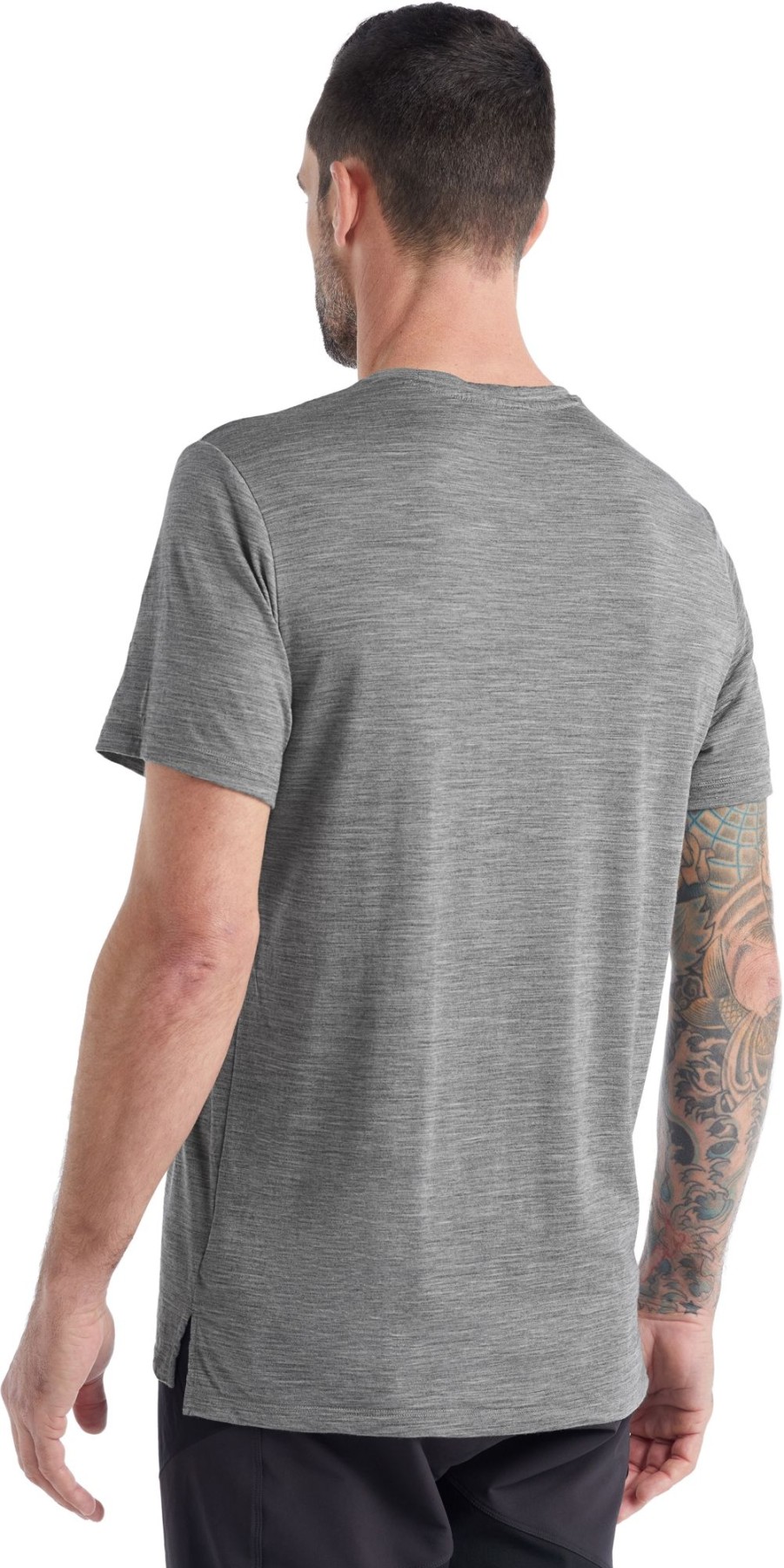 Clothing Icebreaker T Shirts & Base Layers | Icebreaker Mens Sphere Ii Short Sleeved Tee - Metro Heather Grey