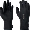 Clothing Rab Gloves | Rab Mens Power Stretch Contact Glove Black