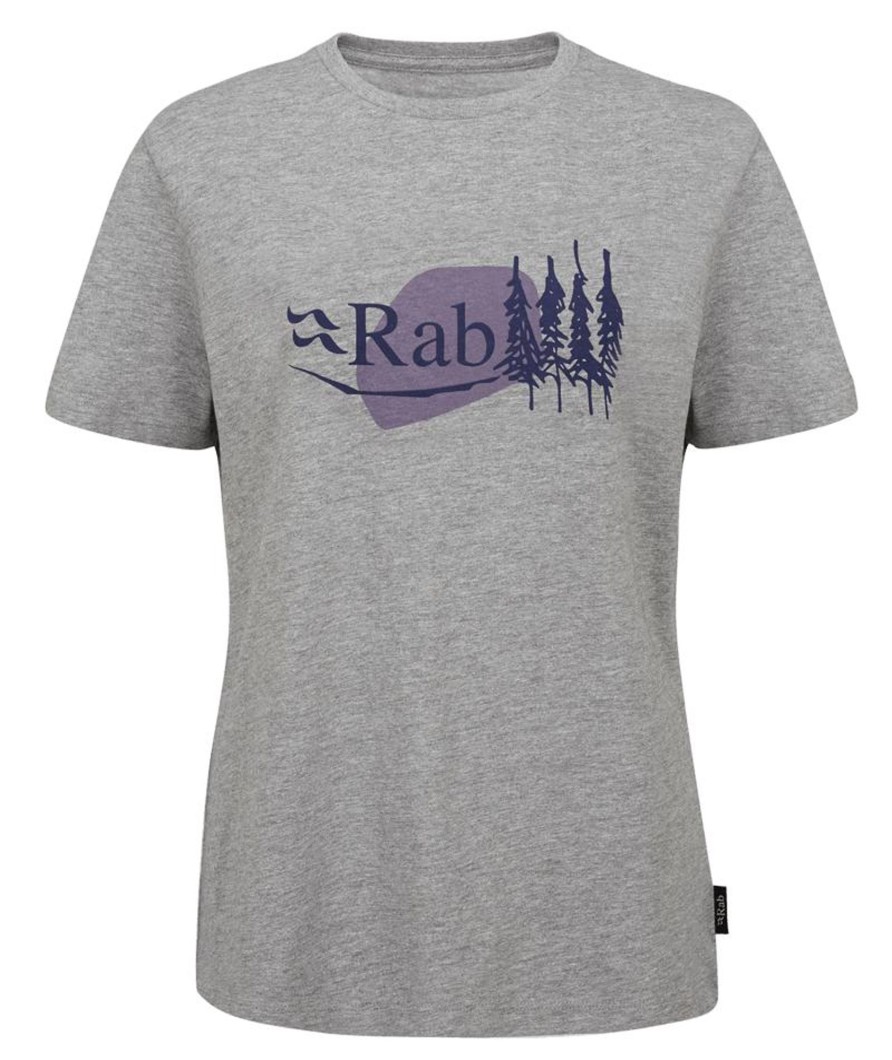 Clothing Rab T Shirts & Base Layers | Rab Womens Tuku Bloc Tee Marl Grey