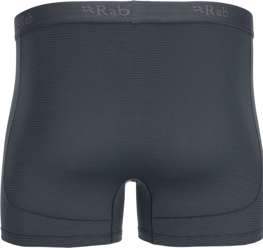 Clothing Rab Underwear | Rab Mens Sonic Boxers - Beluga Grey