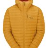 Clothing Rab Insulated Jackets | Rab Mens Microlight Alpine Jacket - Sunset Yellow