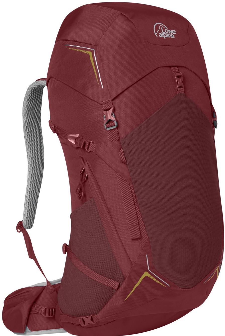 Rucksacks Lowe Alpine Backpacking Packs | Lowe Alpine Womens Airzone Trek Nd43:50 Backpack - Raspberry Red