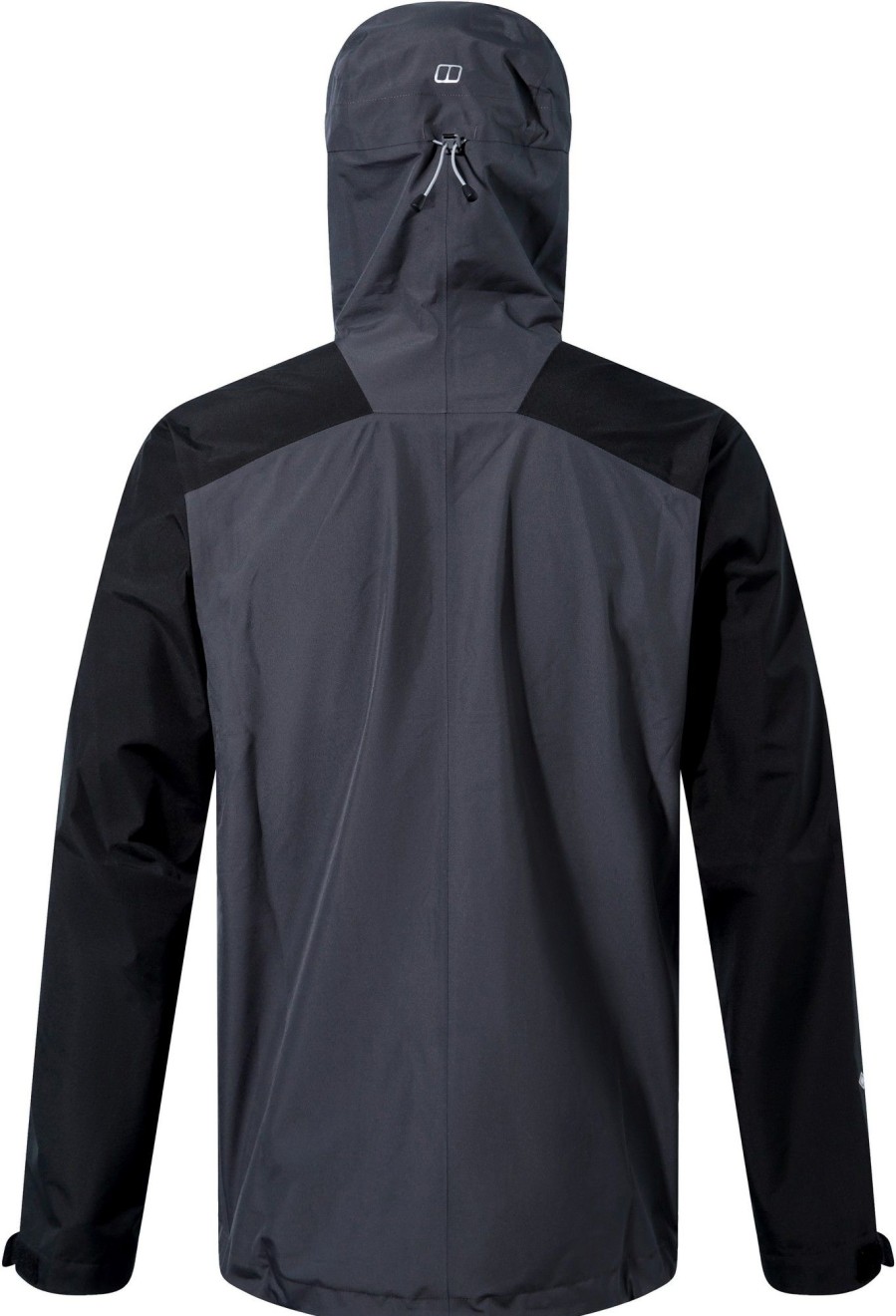 Clothing Berghaus Waterproof Jackets | Berghaus Paclite Peak Vent Shell Jacket Pinstripe-Jet Black Grey