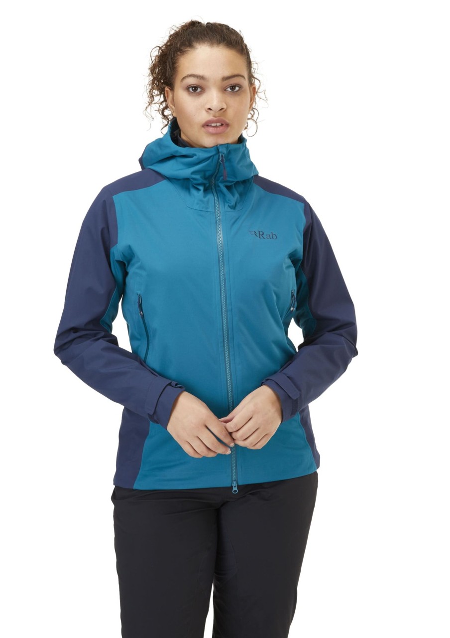 Clothing Rab Softshell Jackets | Rab Womens Kinetic Alpine 2.0 Jacket - Ultramarine Blue