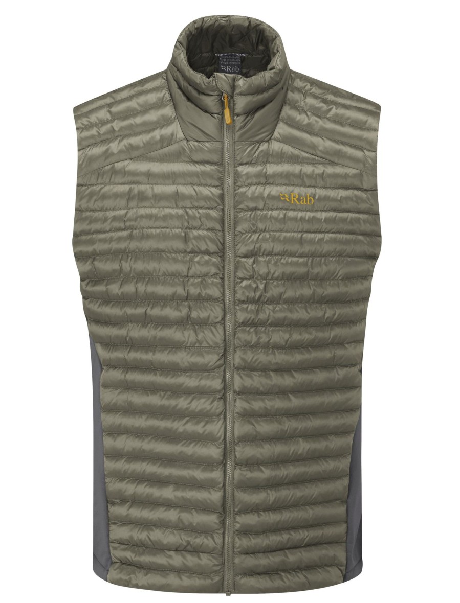 Clothing Rab Vests & Gilets | Rab Mens Cirrus Flex 2.0 Vest - Light Khaki Green