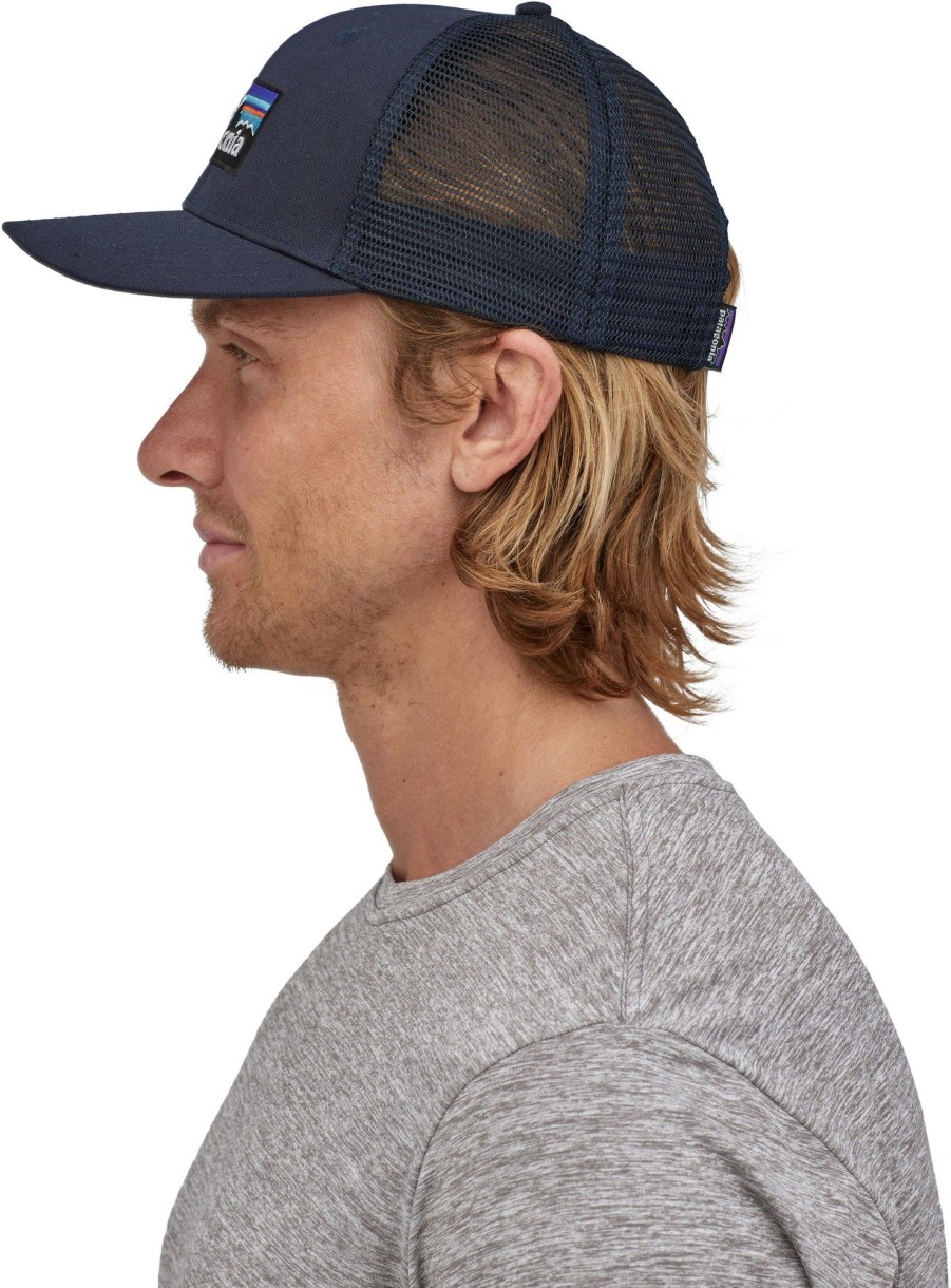 Clothing Patagonia Hats | Patagonia P-6 Logo Trucker Hat - Navy Blue