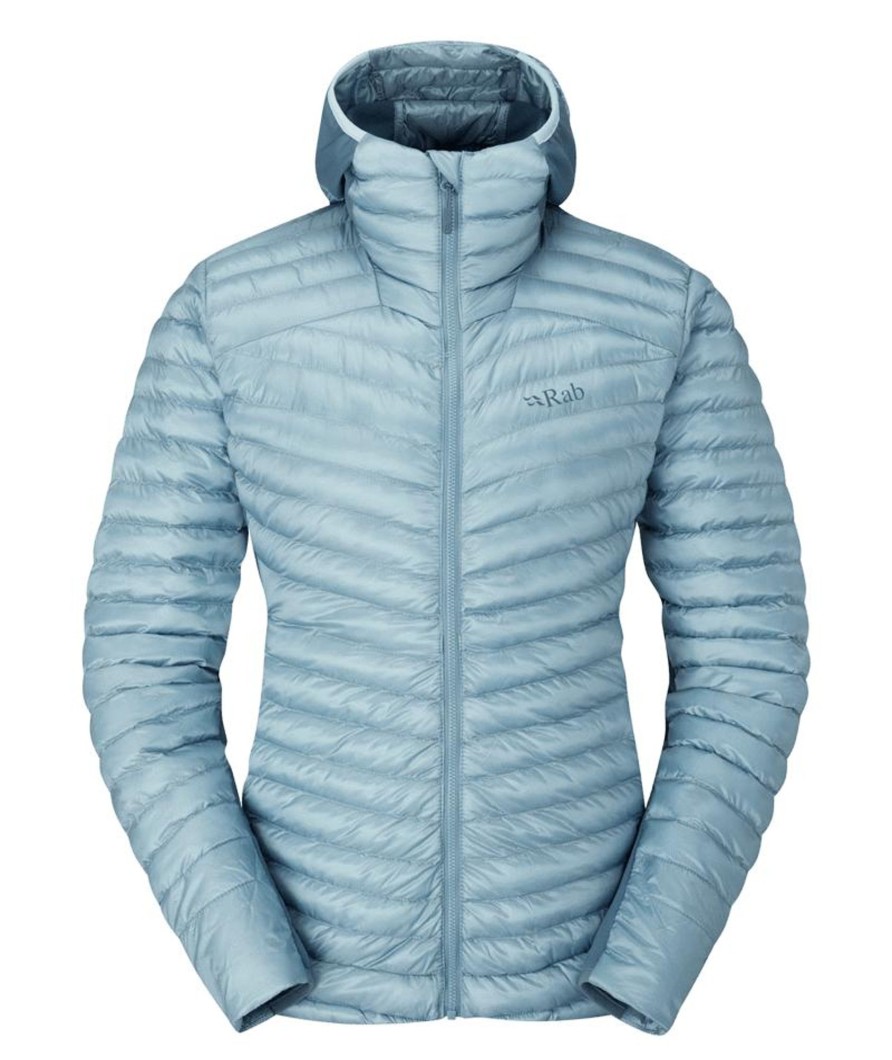 Clothing Rab Insulated Jackets | Rab Womens Cirrus Flex 2.0 Hoody - Citadel Blue