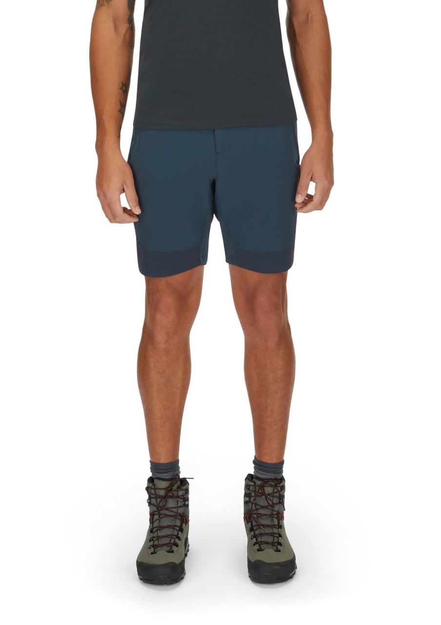 Clothing Rab Shorts | Rab Mens Torque Mountain Shorts - Tempest Deep Ink Blue