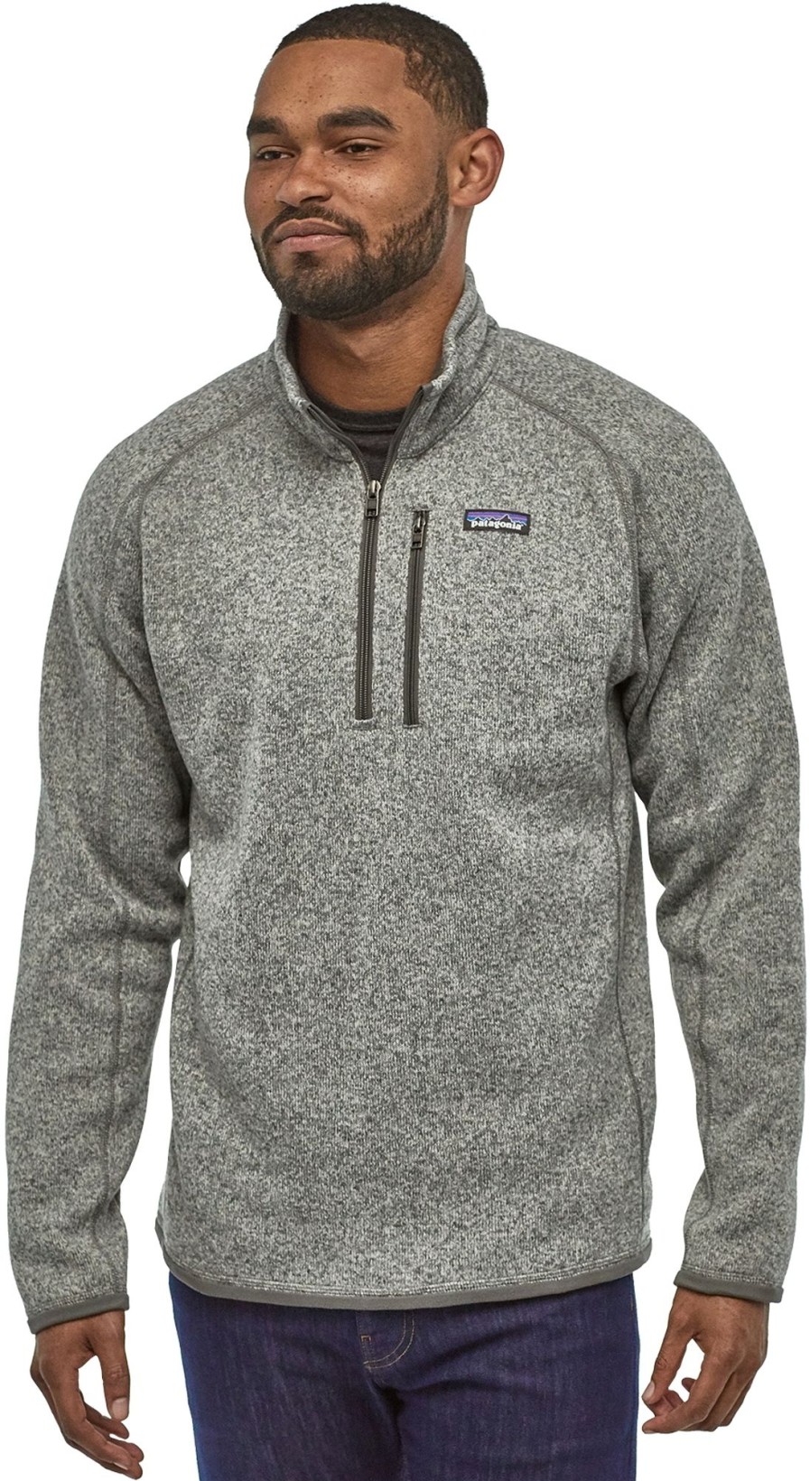 Clothing Patagonia Fleece & Mid Layer | Patagonia Mens Better Sweater 1/4 Zip Fleece - Stonewash Grey