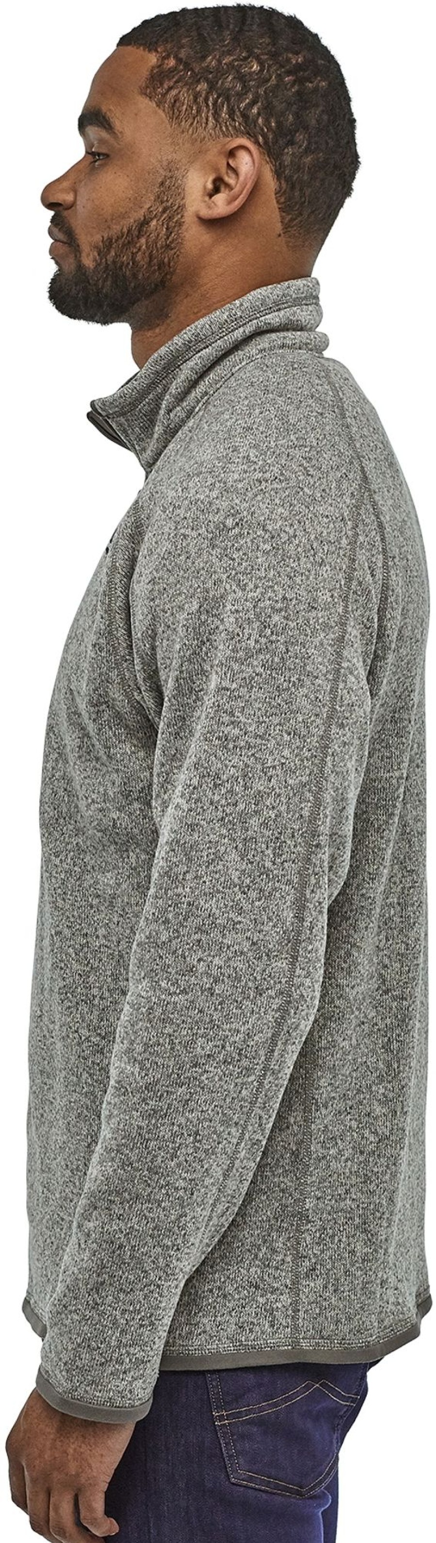 Clothing Patagonia Fleece & Mid Layer | Patagonia Mens Better Sweater 1/4 Zip Fleece - Stonewash Grey