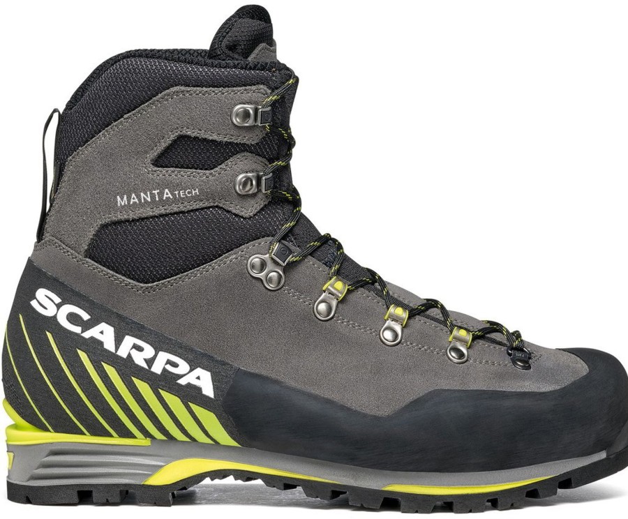 Footwear Scarpa Mountain Boots | Scarpa Mens Manta Tech Gtx Boots - Shark-Lime Grey