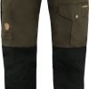 Clothing Fjallraven Trousers & Leg Wear | Fjallraven Mens Vidda Pro Trousers - Regular Leg - Dark Olive-Black Green