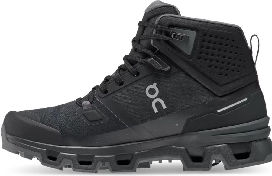 Footwear On Mid Height Boots | On Womens Cloudrock 2 Waterproof Boots Eclipse Black