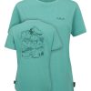 Clothing Rab T Shirts & Base Layers | Rab Womens Tuku Ridge Tee - Glacier Blue