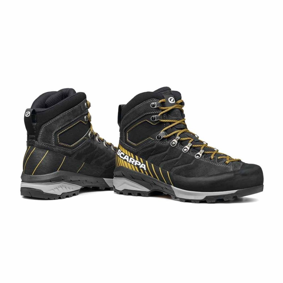 Footwear Scarpa Walking Boots | Scarpa Mens Mescalito Trek Gtx Boots - Dark Anthracite-Mustard Grey