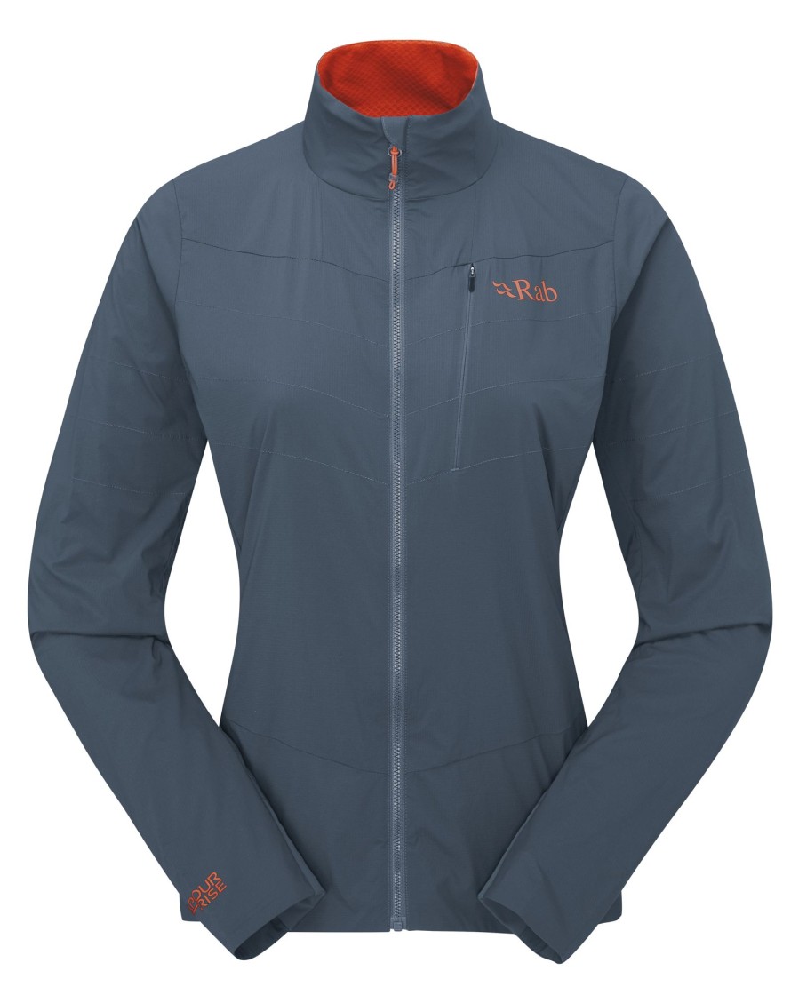 Clothing Rab Softshell Jackets | Rab Womens Vapour-Rise Ridgeline Jacket - Orion Blue