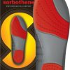 Footwear Sorbothane Footbeds & Insoles | Sorbothane Double Strike Exercise Protect Insoles Red