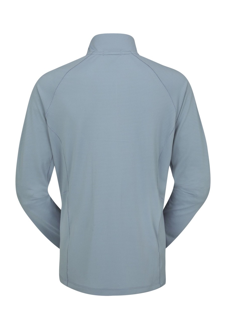 Clothing Rab T Shirts & Base Layers | Rab Womens Sonic Long Sleeved Zip-T - Citadel Blue