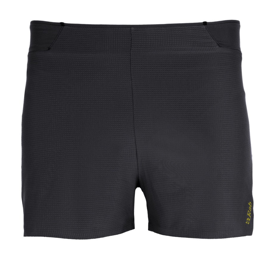 Clothing Rab Shorts | Rab Mens Talus Ultra Shorts - Ebony Zest Black