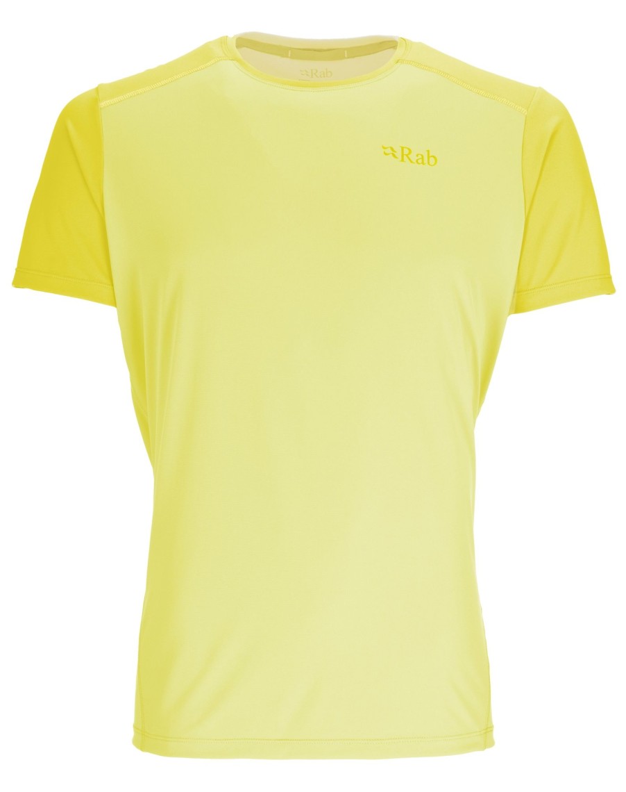 Clothing Rab T Shirts & Base Layers | Rab Mens Force Short Sleeve Tee - Acid-Zest Yellow