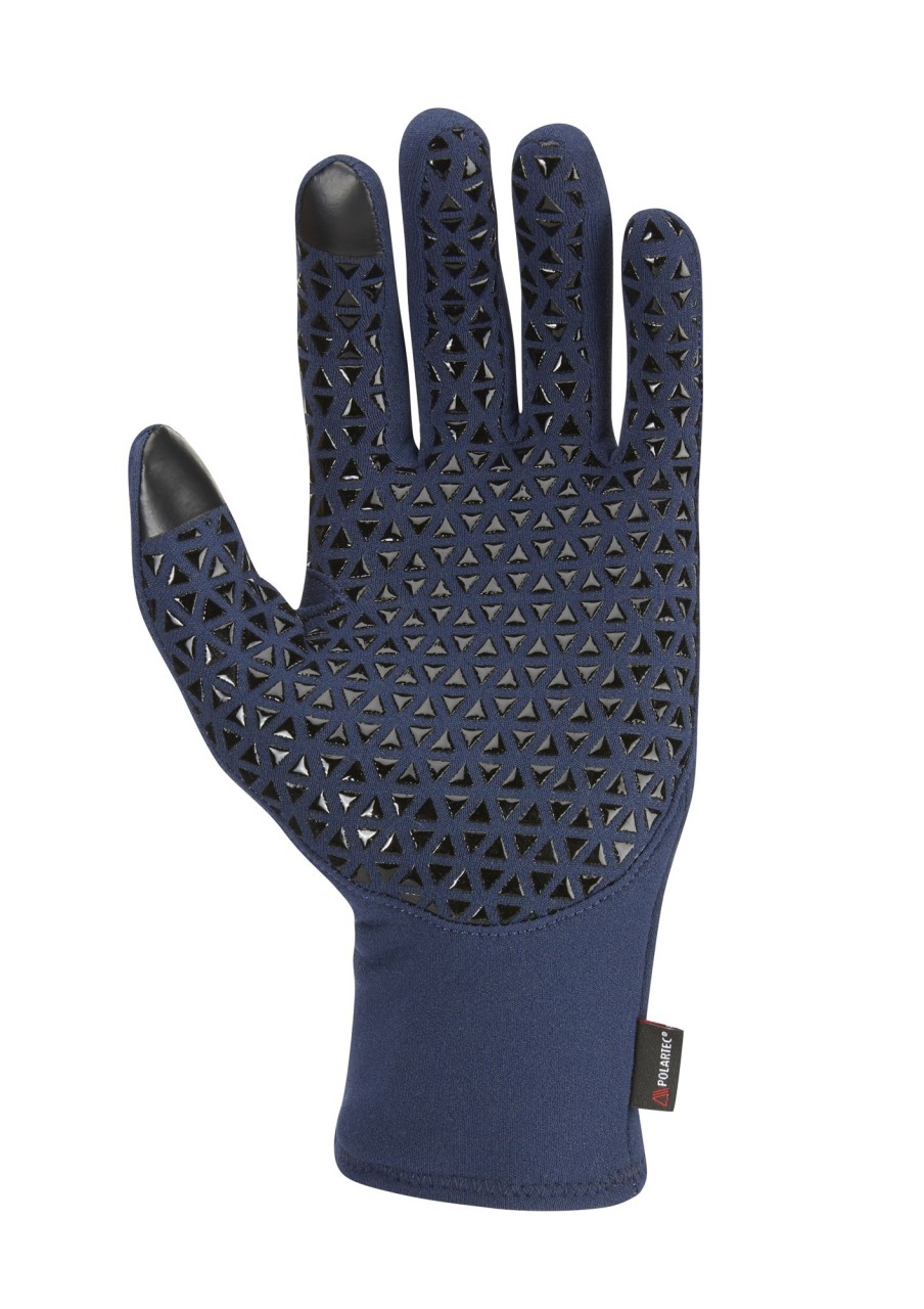 Clothing Rab Gloves | Rab Womens Power Stretch Contact Grip Glove - Deep Ink Blue