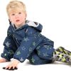 Clothing Littlelife Jackets & Vests | Littlelife Waterproof All In One Suit Fleece Lined - Navy Stars