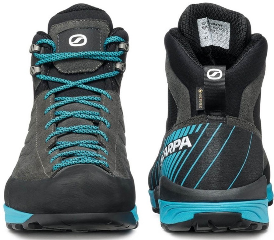 Footwear Scarpa Mid Height Boots | Scarpa Mens Mescalito Mid Gtx Boots - Shark-Azure Grey