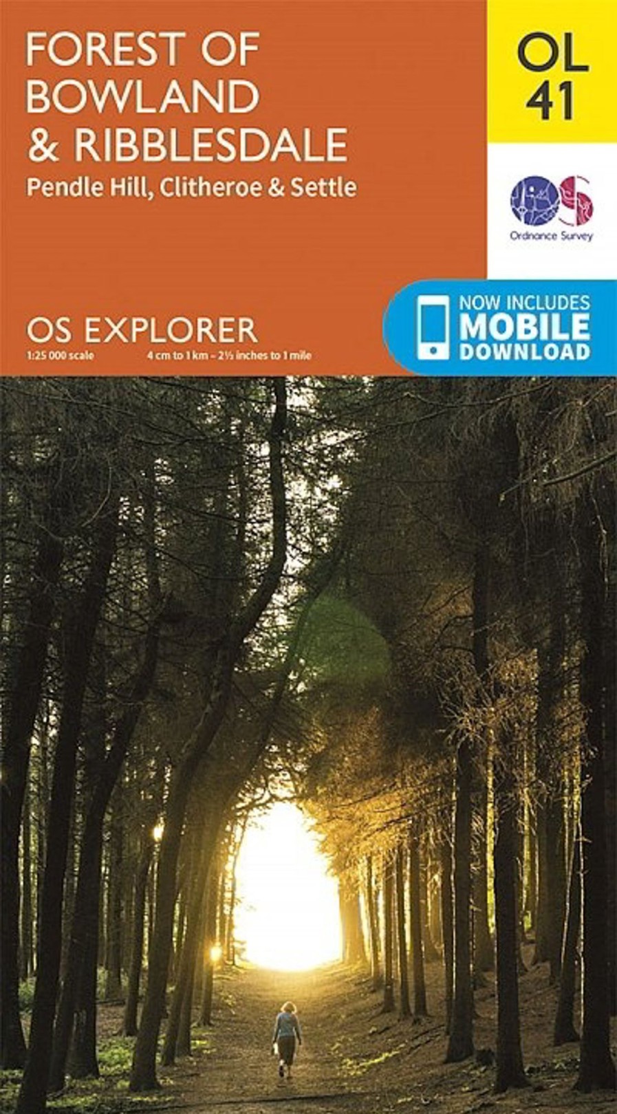 Equipment Ordnance Survey Maps And Books | Os Explorer Map Ol41 - Forest Of Bowland And Ribblesdale Orange