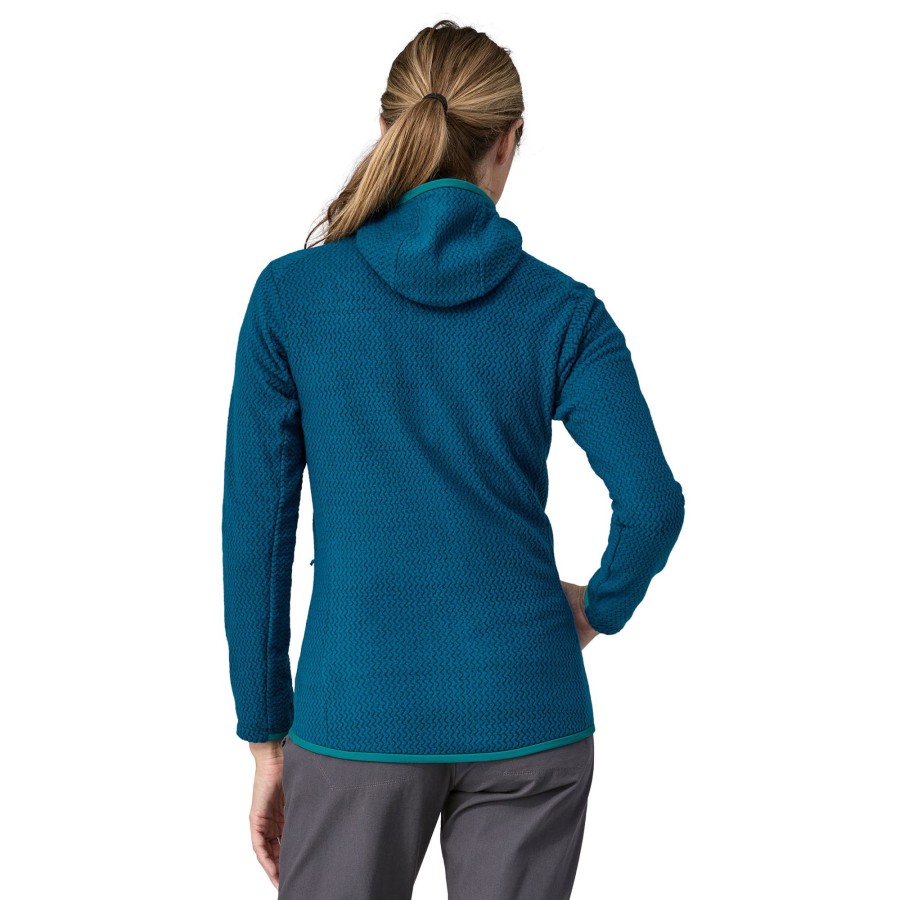 Clothing Patagonia Fleece & Mid Layer | Patagonia Womens R1 Air Full-Zip Hoody - Lagom Blue