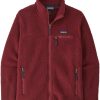 Clothing Patagonia Fleece & Mid Layer | Patagonia Womens Retro Pile Jacket - Carmine Red