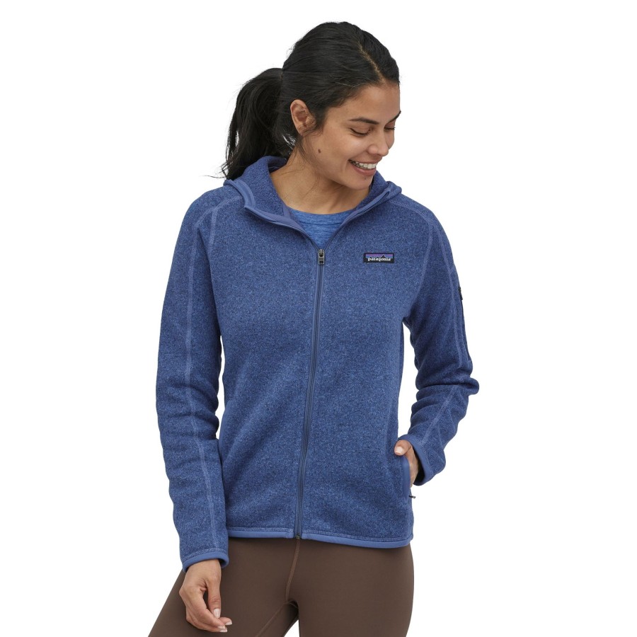 Clothing Patagonia Fleece & Mid Layer | Patagonia Womens Better Sweater Hoody - Current Blue