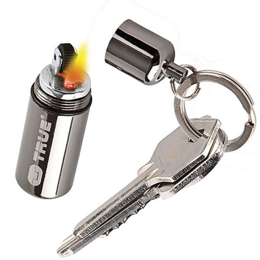 Equipment True Utility Fire Starters | True Utility Firestash Keyring Lighter Silver