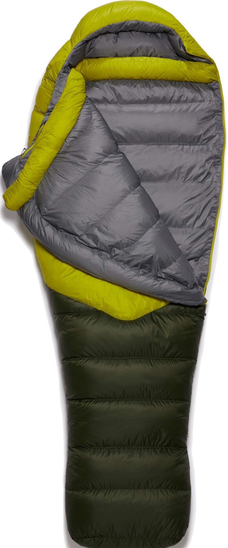 Camping Rab Backpacking & Lightweight Sleeping Bags | Rab Alpine 800 Sleeping Bag - Left-Hand Zip - Zest Green