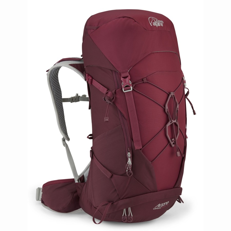 Rucksacks Lowe Alpine Backpacking Packs | Lowe Alpine Womens Airzone Trail Camino Nd35:40 Rucksack - Deep Heather Red