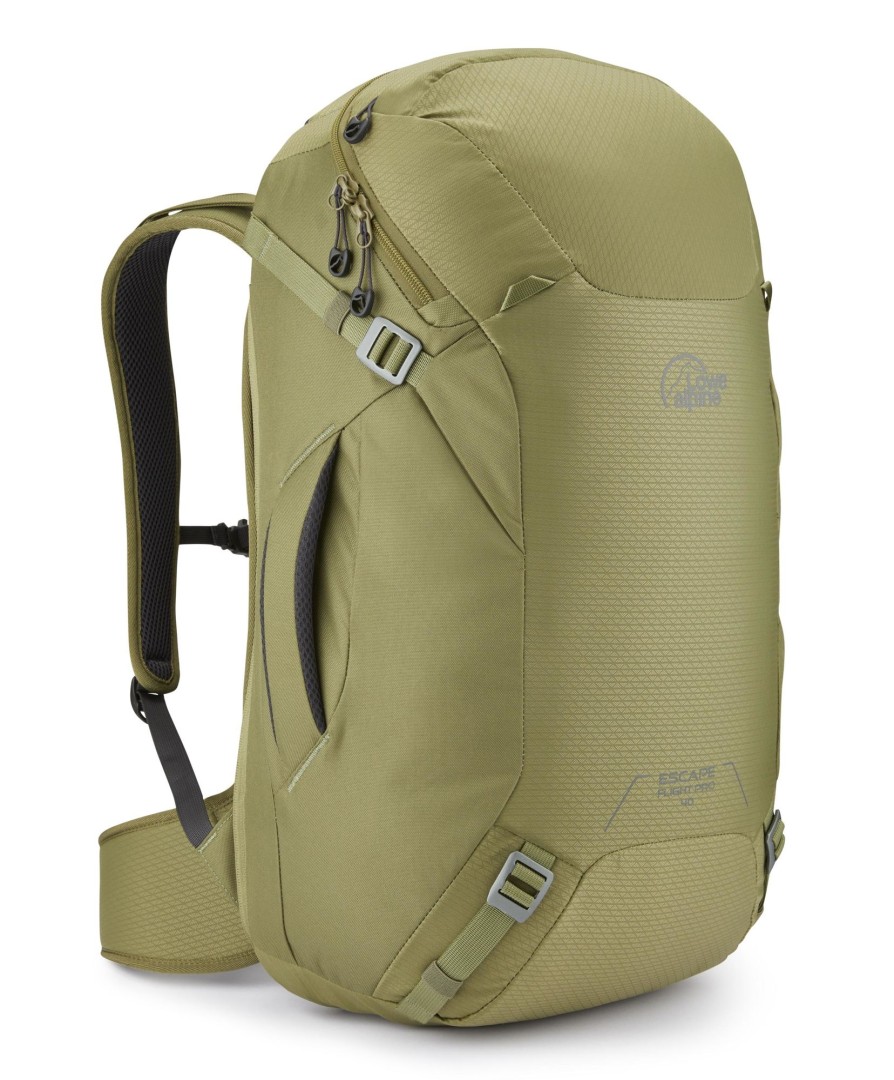 Rucksacks Lowe Alpine Luggage & Carry-On | Lowe Alpine Escape Flight Pro 40 Rucksack - Chlorite Green