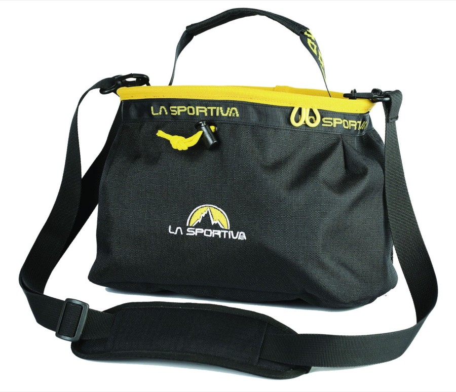 Equipment La Sportiva Chalk & Chalkbags | La Sportiva Boulder Chalk Bag Black