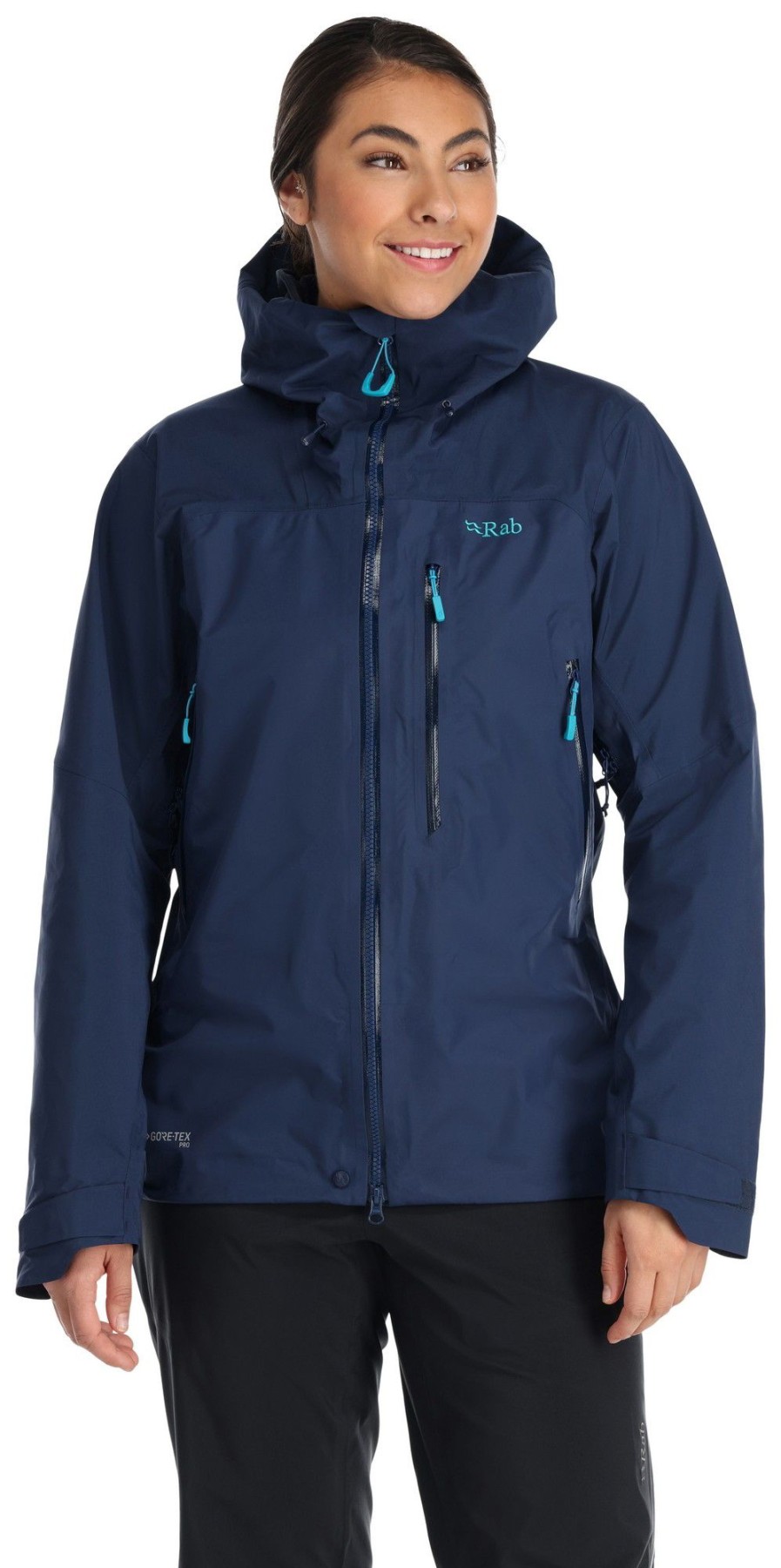 Clothing Rab Waterproof Jackets | Rab Womens Latok Mountain Gtx Jacket - Deep Ink Blue