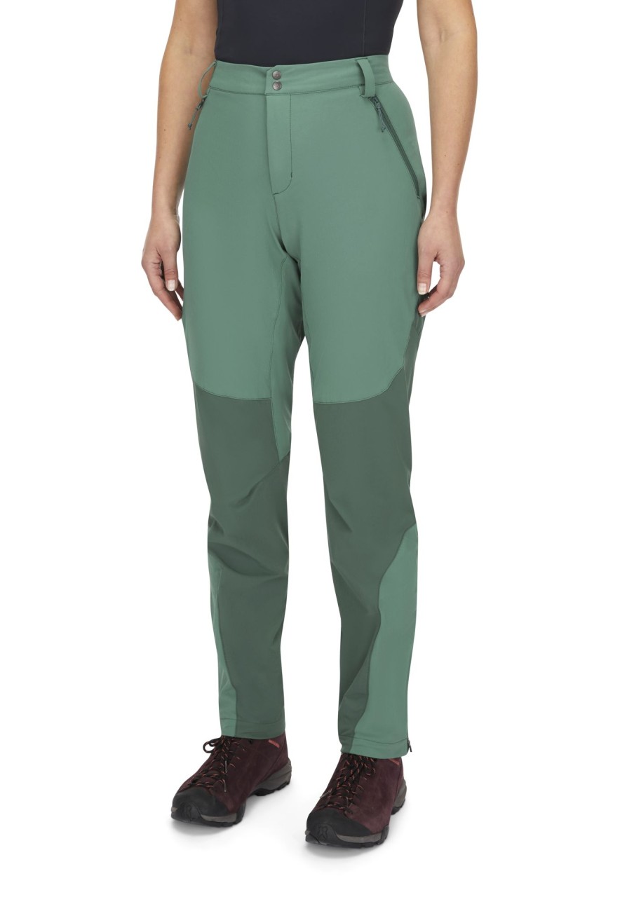 Clothing Rab Trousers & Leggings | Rab Womens Torque Mountain Pants - Eucalyptus Slate Green