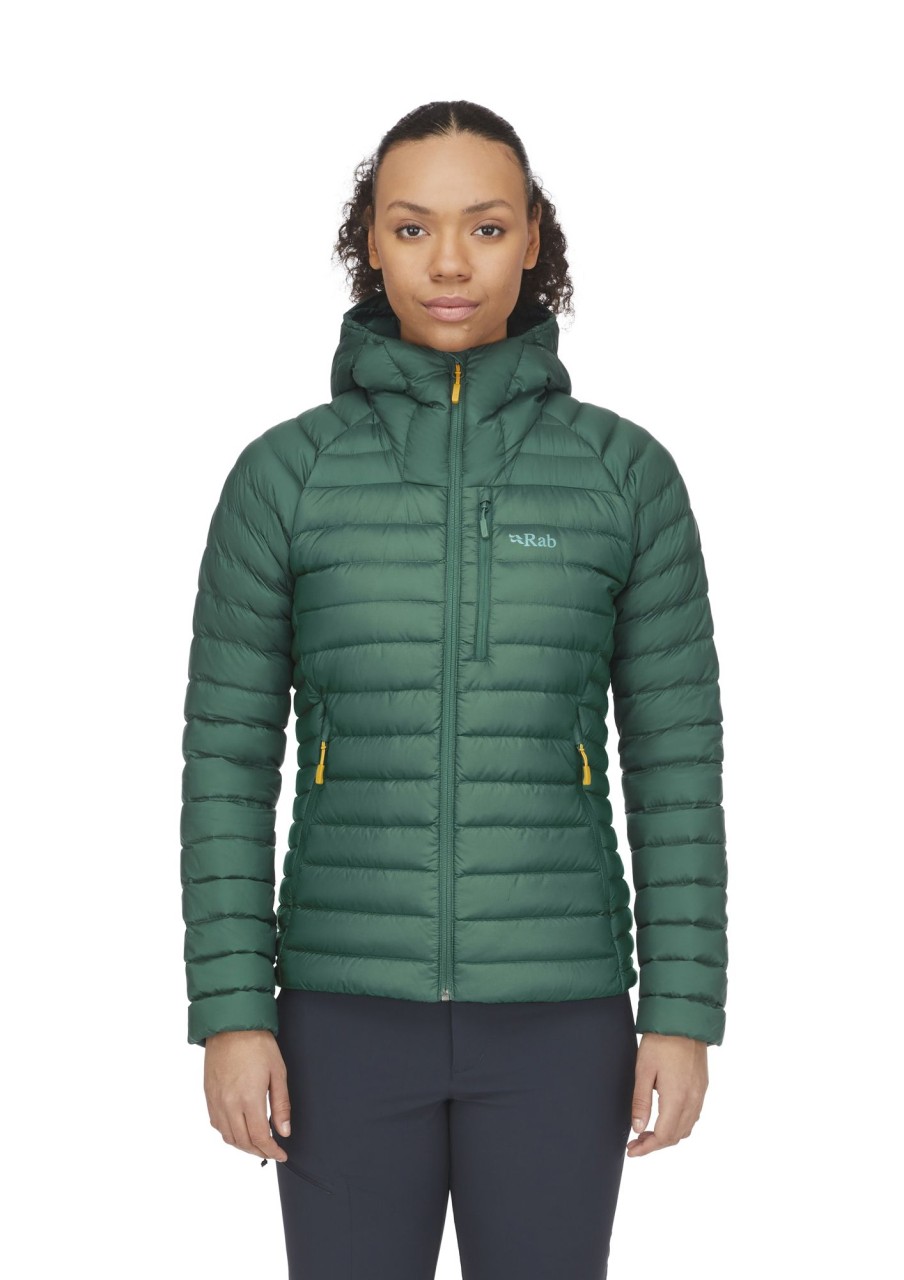 Clothing Rab Insulated Jackets | Rab Womens Microlight Alpine Jacket Slate Green