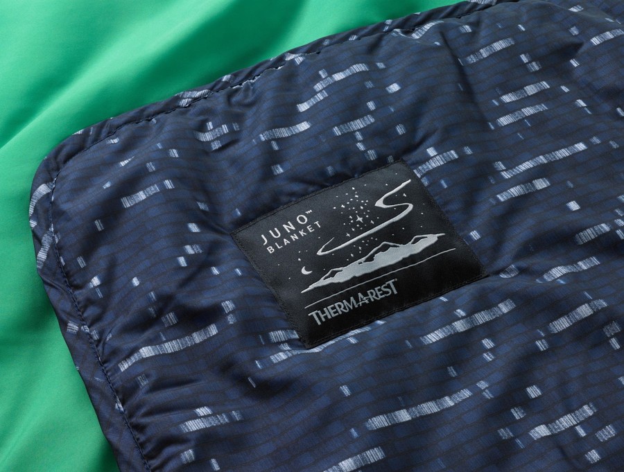 Camping Thermarest Sleep Accessories | Therm-A-Rest Juno Blanket - Warp Speed Print Blue