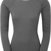 Clothing Montane T Shirts & Base Layers | Montane Womens Dart Long Sleeve T-Shirt - Slate Grey