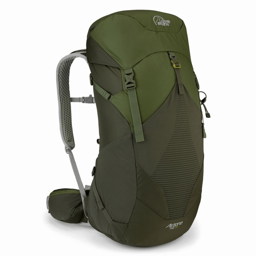 Rucksacks Lowe Alpine Backpacking Packs | Lowe Alpine Airzone Trail 35 Rucksack - Army-Bracken Green