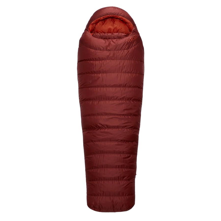 Camping Rab Backpacking & Lightweight Sleeping Bags | Rab Ascent 900 Sleeping Bag - Long Length - Oxblood Red