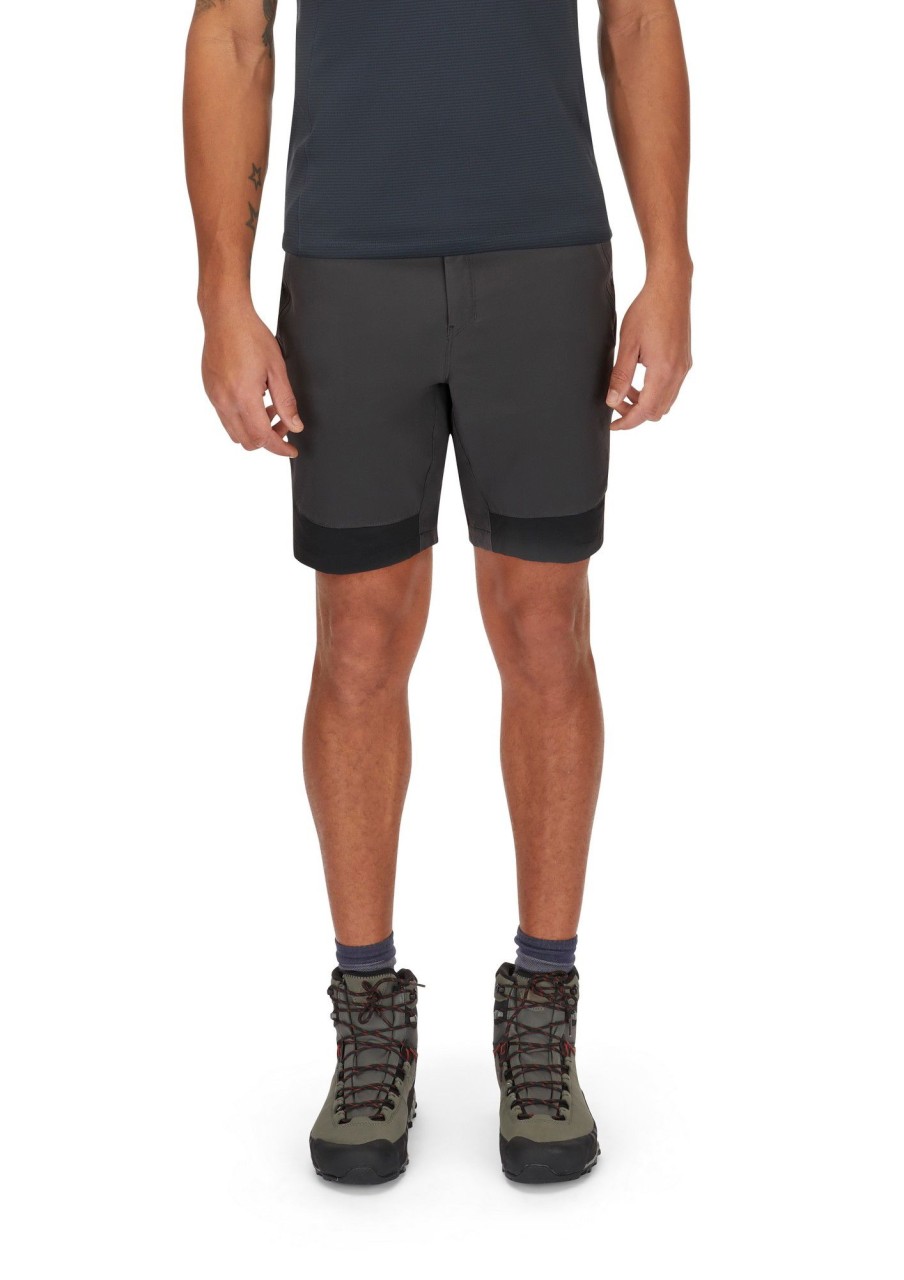 Clothing Rab Shorts | Rab Mens Torque Mountain Shorts - Graphene-Anthracite Grey