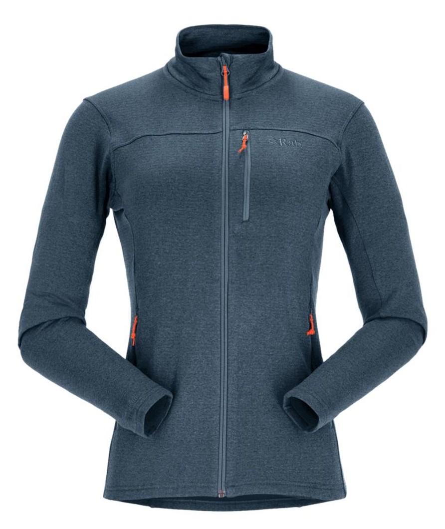 Clothing Rab Fleece & Mid Layer | Rab Womens Graviton Jacket - Orion Blue