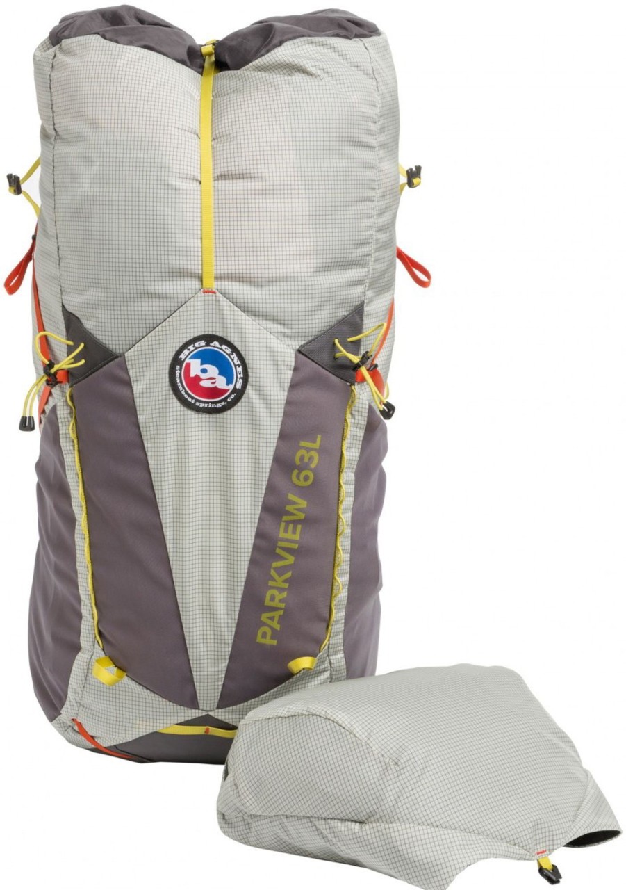 Rucksacks Big Agnes Backpacking Packs | Big Agnes Parkview 63L Rucksack - Fog Grey